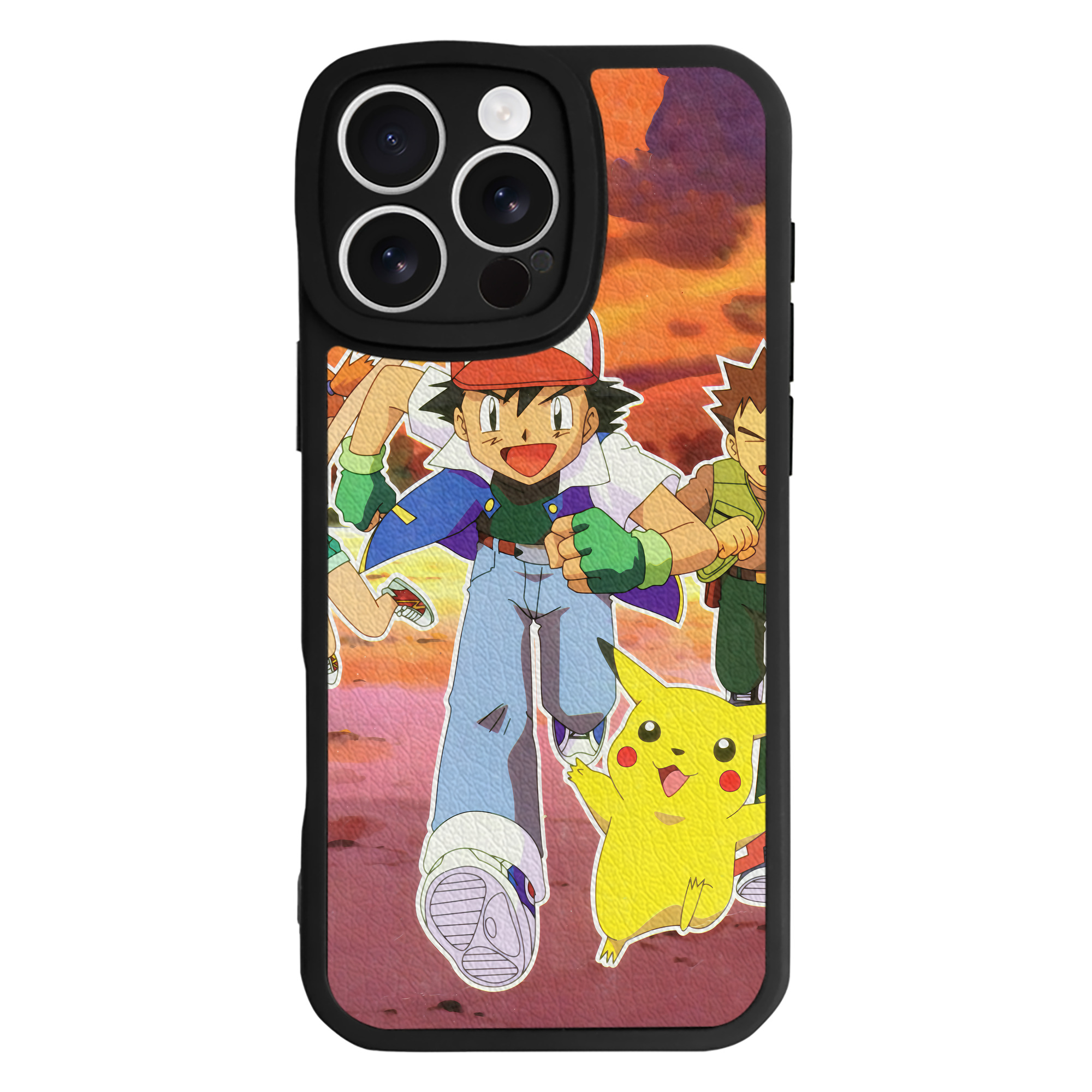 （画像用） ポケットモンスター Pokémon 【iPhone 16シリーズ対応】シリコンスマホケース（レザー調） 材質：シリコン